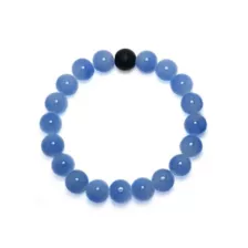 Black and Light Blue Long Distance Beaded Bracelets - 2 Pack at Spencer's