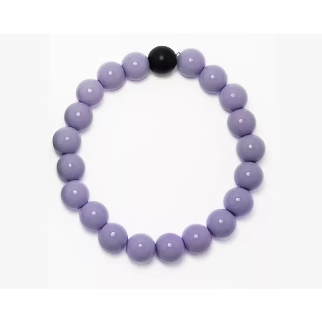 Multi-Pack Black and Purple Beaded Bracelets - 2 Pack at Spencer's