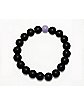 Multi-Pack Black and Purple Beaded Bracelets - 2 Pack