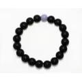 Multi-Pack Black and Purple Beaded Bracelets - 2 Pack at Spencer's