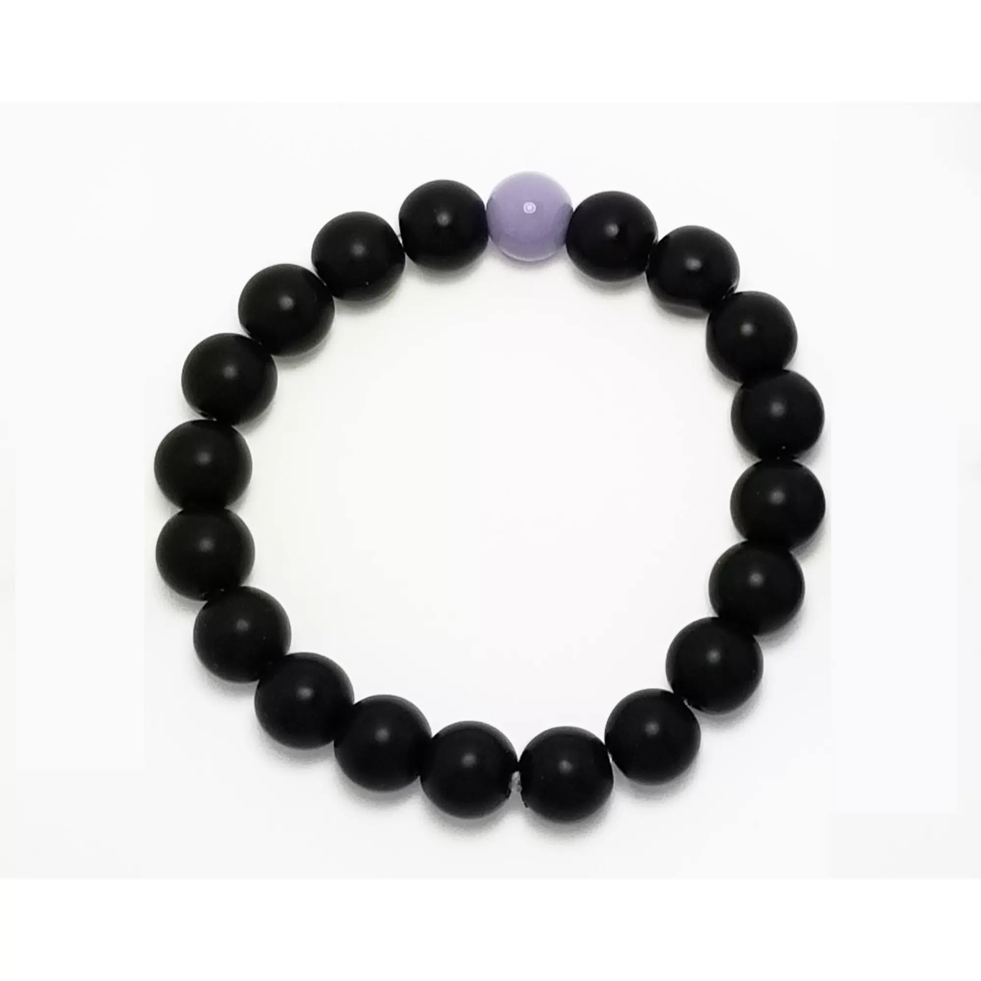 Black and Lavender Long Distance Bracelets - 2 Pack at Spencer's