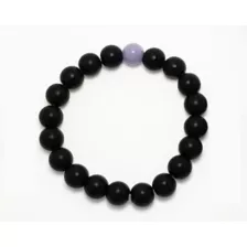Multi-Pack Black and Purple Beaded Bracelets - 2 Pack at Spencer's