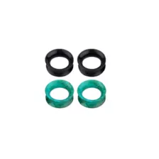 Multi-Pack Teal Marble and Black Tunnel Plugs - 2 Pair at Spencer's