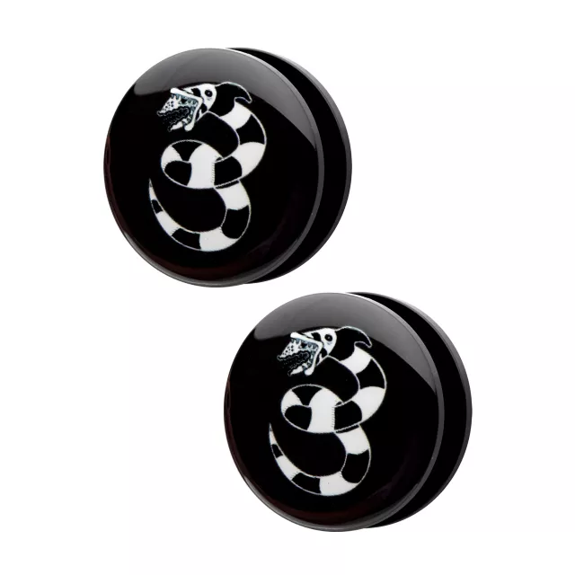 Black Sandworm Plugs - Beetlejuice at Spencer's