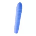 Ribbed AF 10-Function Waterproof Vibrator Purple - 8 Inch at Spencer's