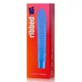 Ribbed AF 10-Function Waterproof Vibrator Purple - 8 Inch at Spencer's
