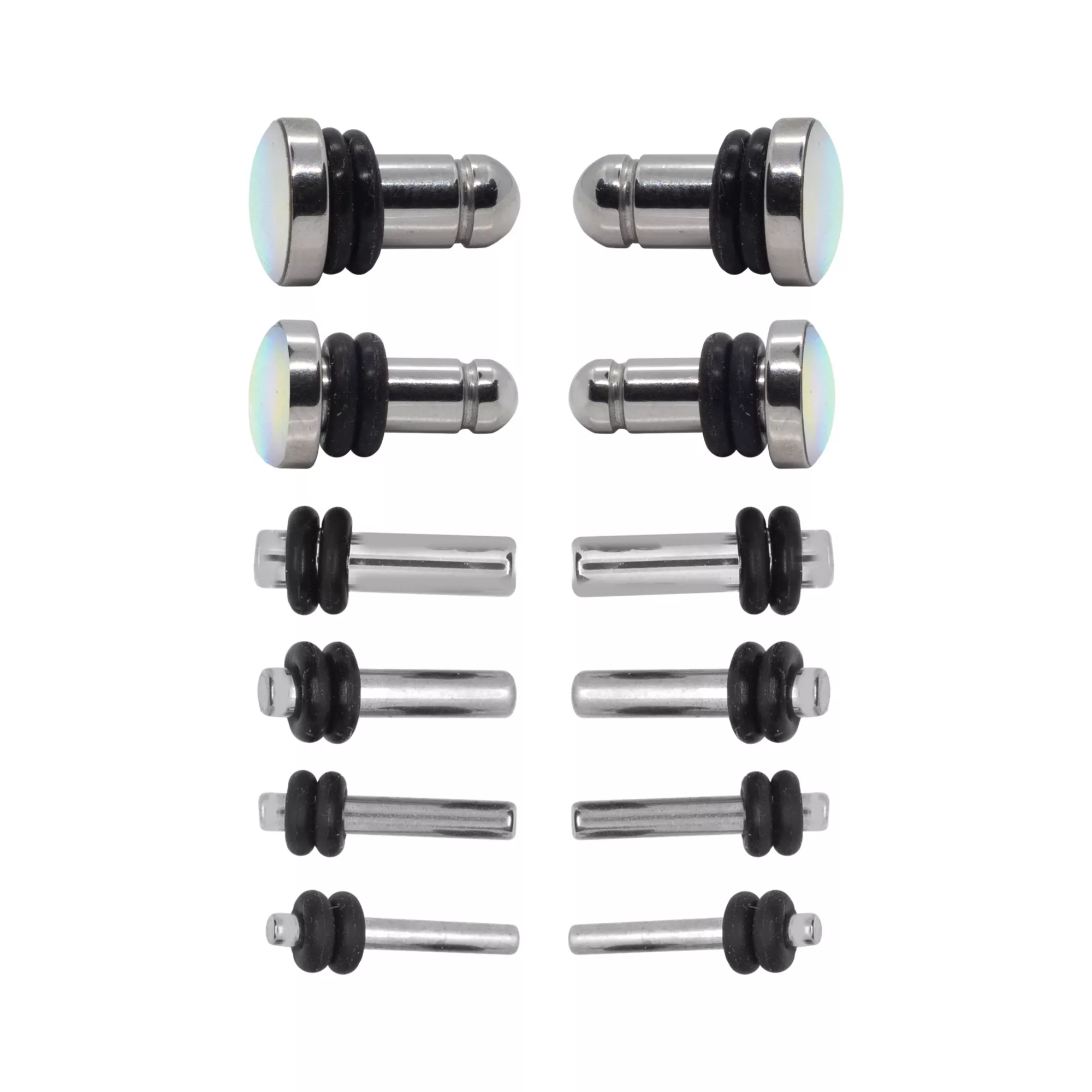 Multi-Pack Aqua Resin Plugs - 6 Pair at Spencer's