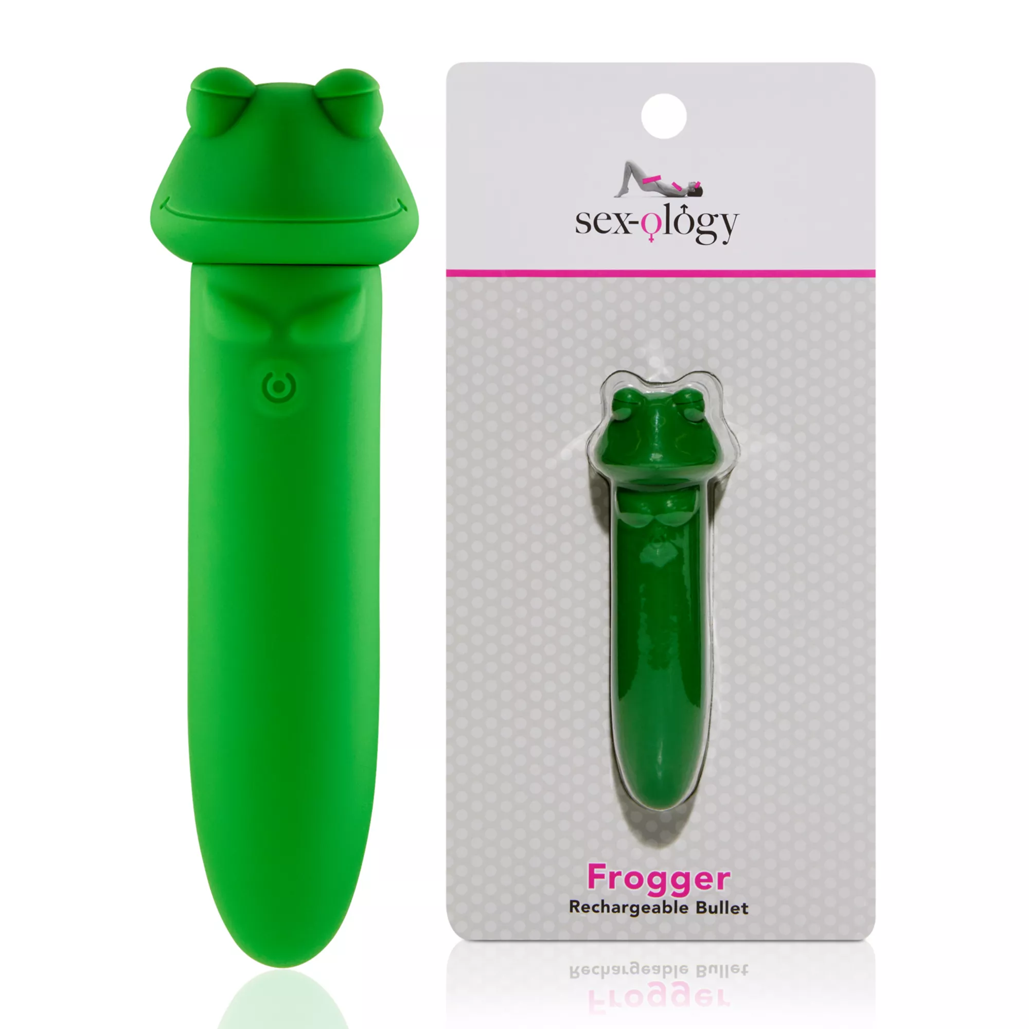 Frogger 8-Function Rechargeable Waterproof Bullet Vibrator 5.3 Inch - Sexology at Spencer's