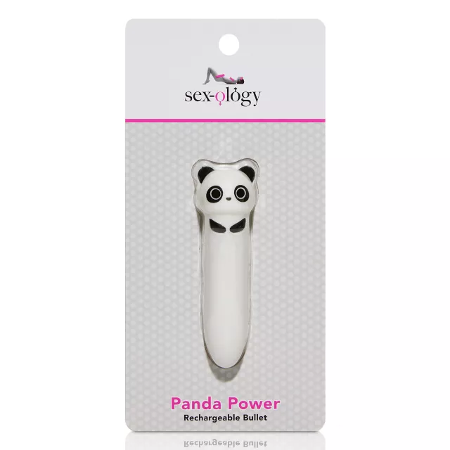 Panda Power 8-Function Rechargeable Bullet Vibrator 5.3 Inch - Sexology at Spencer's