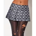 Plaid Skull Skirt at Spencer's