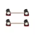 Lydia Nipple Barbells 14 Gauge - Beetlejuice at Spencer's