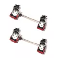 Lydia Nipple Barbells 14 Gauge - Beetlejuice at Spencer's
