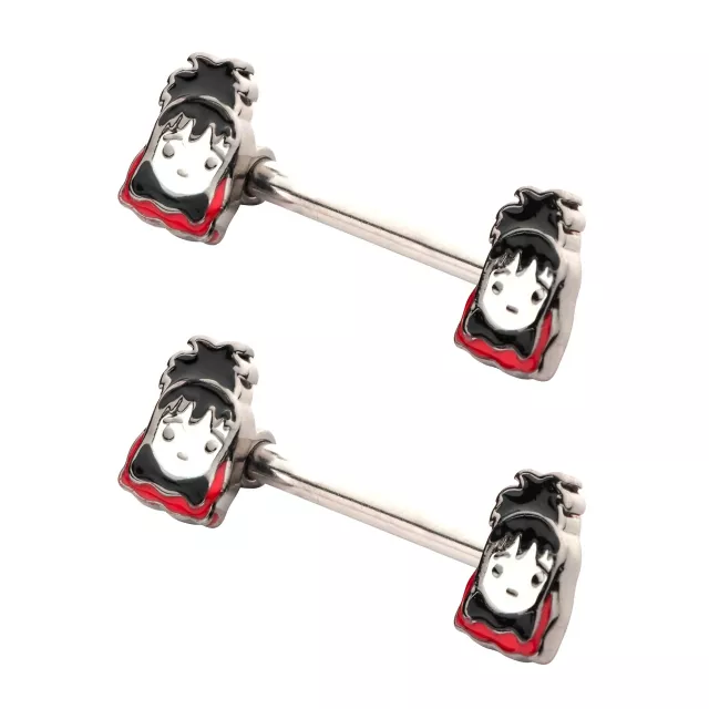 Lydia Nipple Barbells 14 Gauge - Beetlejuice at Spencer's