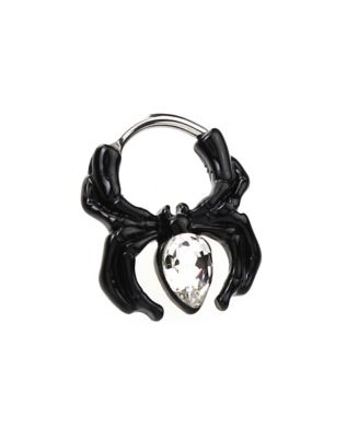 CZ Spider Septum Ring - 16 Gauge