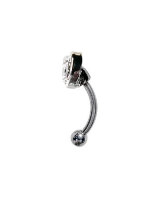 Open Heart Curved Barbell - 16 Gauge