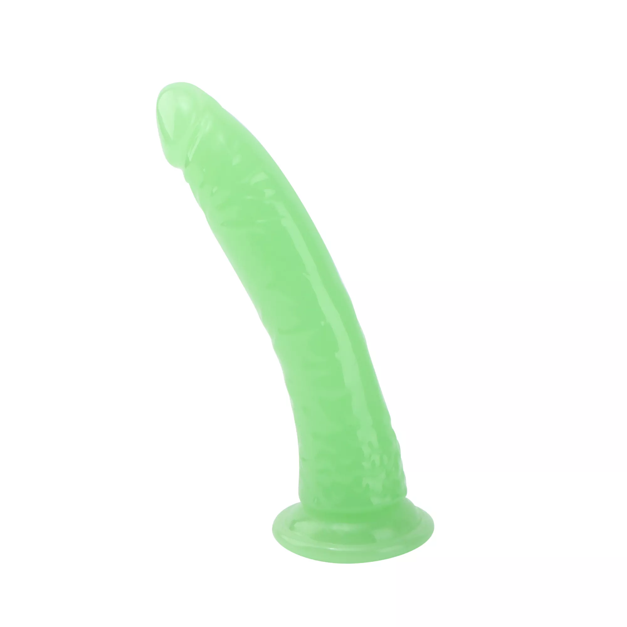 Afternoon D-Light Glow in the Dark Suction Cup Dildo Green 8 Inch - Hott Love Extreme at Spencer's