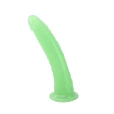 Afternoon D-Light Glow in the Dark Suction Cup Dildo Green 8 Inch - Hott Love Extreme at Spencer's