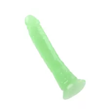 Afternoon D-Light Glow in the Dark Suction Cup Dildo Green 8 Inch - Hott Love Extreme at Spencer's