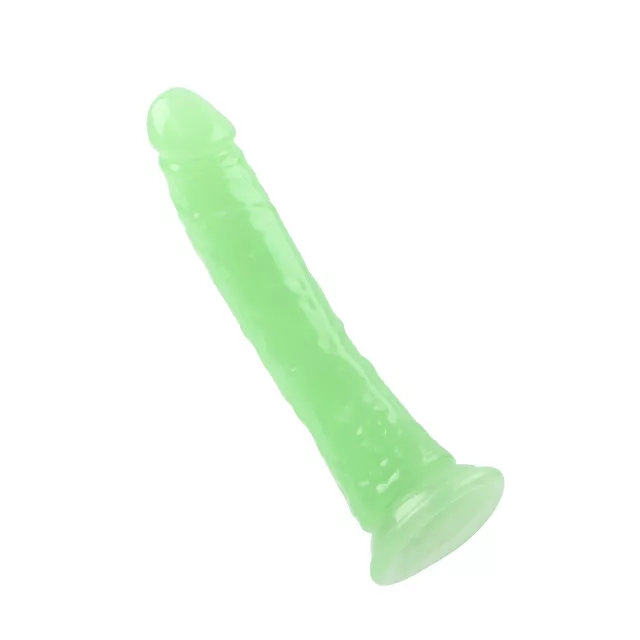 Afternoon D-Light Glow in the Dark Suction Cup Dildo Green 8 Inch - Hott Love Extreme at Spencer's