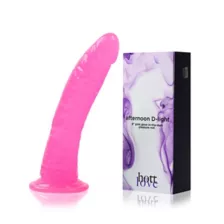 Afternoon D-Light Glow in the Dark Suction Cup Dildo Pink 8 Inch - Hott Love Extreme at Spencer's