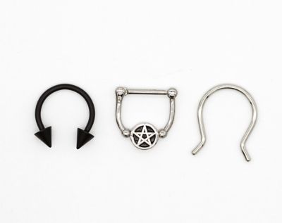 Pentagram sales septum ring