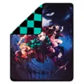 Group Demon Slayer Fleece Blanket at Spencer's