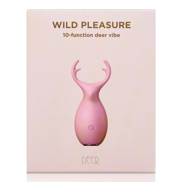 10-Function Rechargeable Deer Vibrator - 3.9 Inch at Spencer's