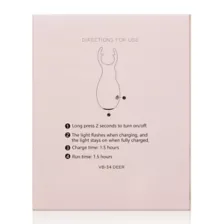10-Function Rechargeable Deer Vibrator - 3.9 Inch at Spencer's