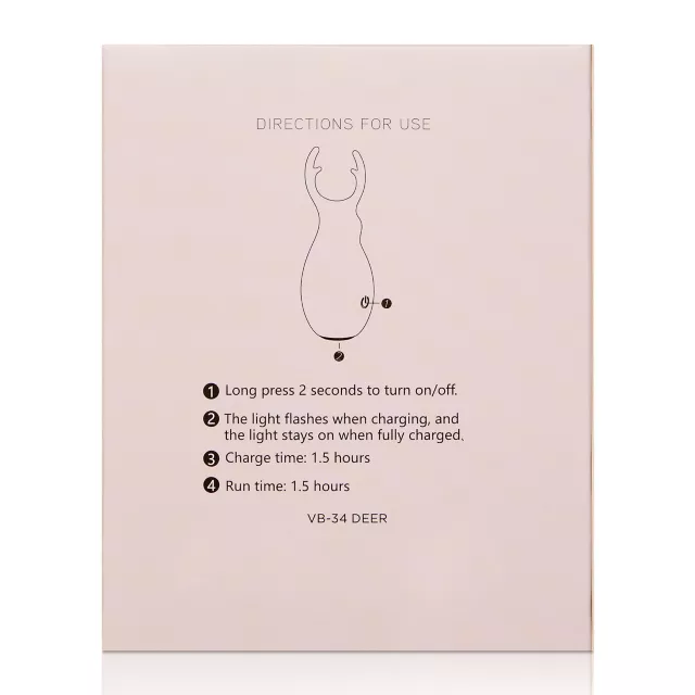 10-Function Rechargeable Deer Vibrator - 3.9 Inch at Spencer's