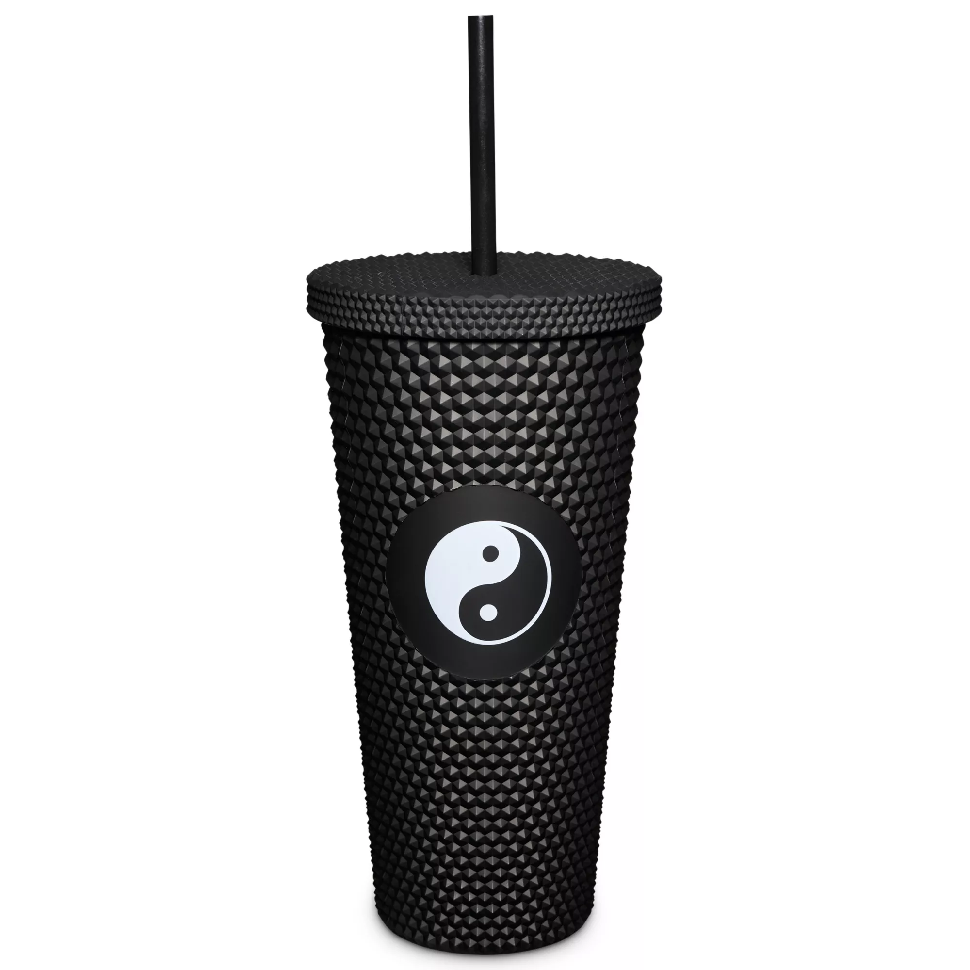 Textured Yin Yang Cup with Straw - 24 oz. at Spencer's