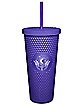 Textured Mystic Hand Cup with Straw - 24 oz.