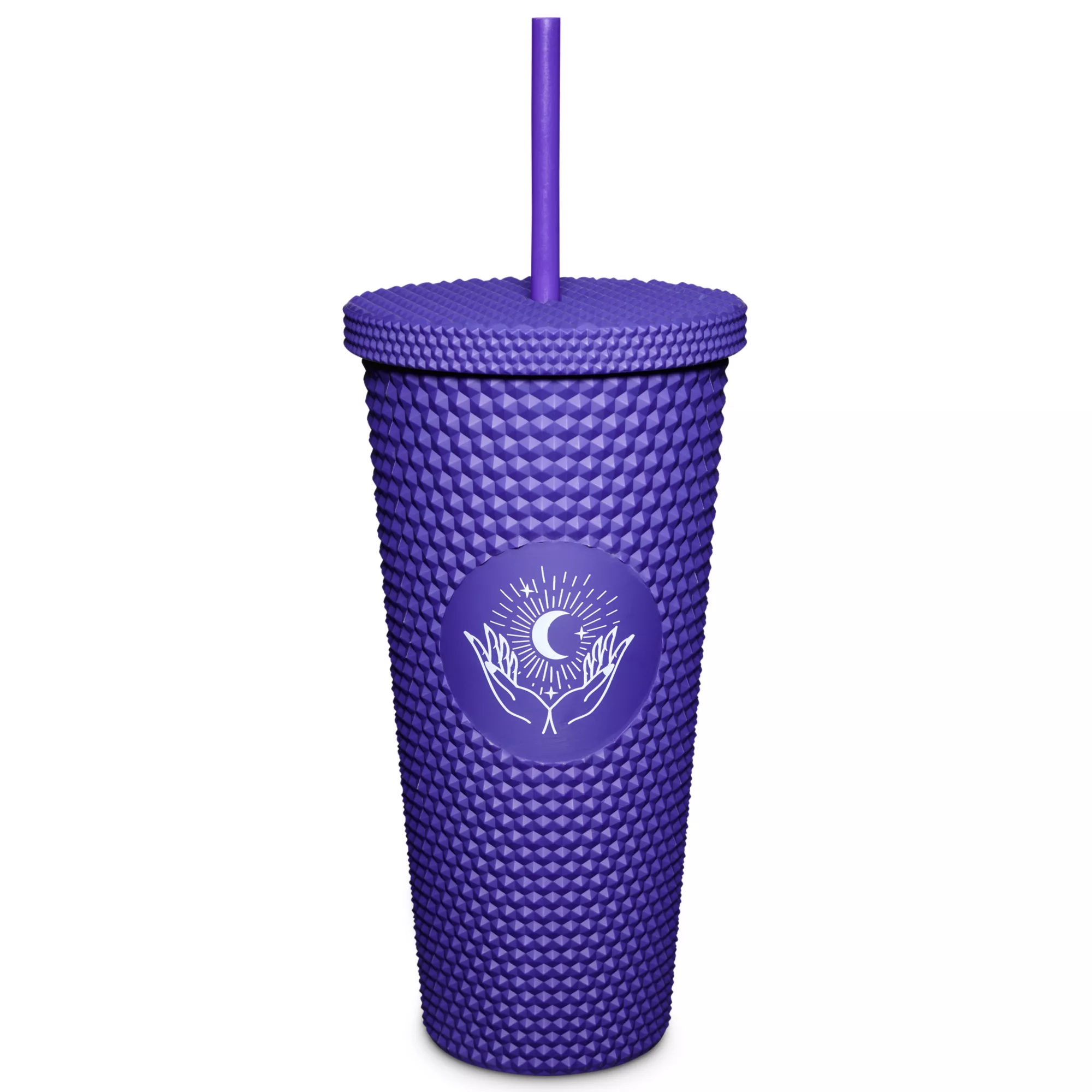 Textured Mystic Hand Cup with Straw - 24 oz. at Spencer's