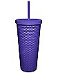 Textured Mystic Hand Cup with Straw - 24 oz.