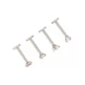 Multi-Pack Square and Oval CZ Titanium Labret Lip Rings 4 Pack - 16 Gauge at Spencer's