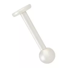 Labret Lip Ring with Extra CZ Balls - 16 Gauge at Spencer's