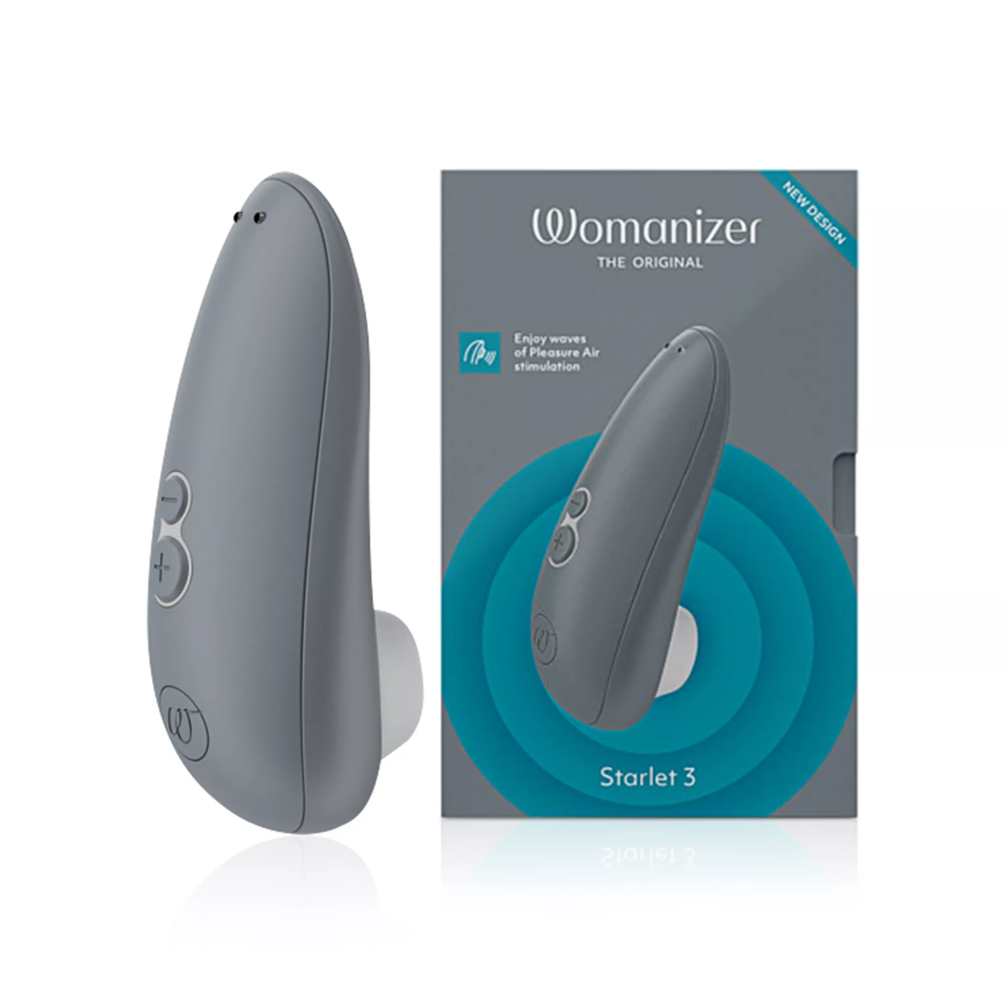 Starlet 3 Multi-Function Rechargeable Waterproof Clitoral Stimulator Grey 4.5 Inch - Womanizer at Spencer's