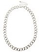 Multi-Row Heart Chain Choker Necklace