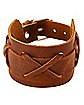 Brown Leather Cuff Bracelet