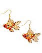 Glitter Goldfish Dangle Earrings