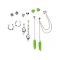 Multi-Pack Claw Rose Skull Stud and Dangle Earrings - 6 Pair at Spencer's