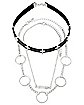 Multi-Pack O-Ring and Cross Chain and Choker Necklaces - 3 Pack