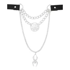Triple Chain Spider and Web Choker Necklace at Spencer's