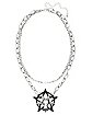 Baphomet Double Row Chain Choker Necklace