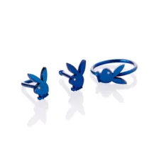 Multi-Pack Blue Playboy Bunny Nose Rings 3 Pack - 20 Gauge at Spencer's
