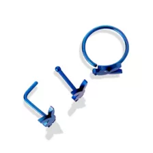Multi-Pack Blue Playboy Bunny Nose Rings 3 Pack - 20 Gauge at Spencer's