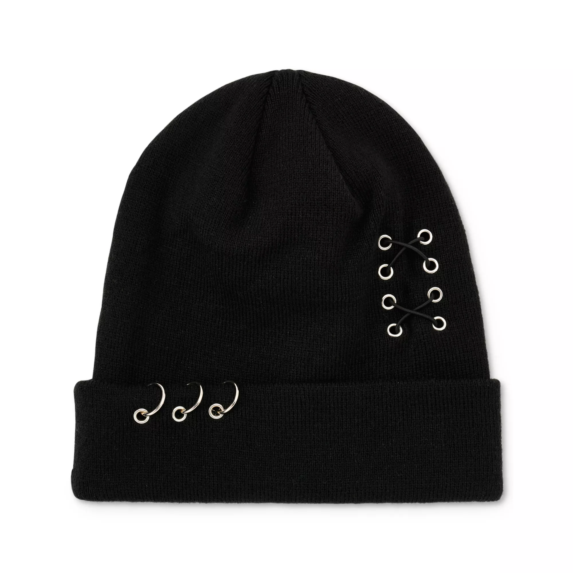Hardware Cuff Beanie Hat at Spencer's