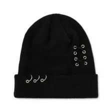 Hardware Cuff Beanie Hat at Spencer's