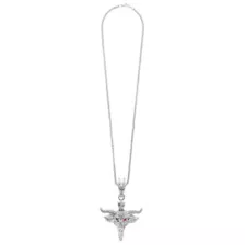 Red CZ Baphomet Pendant Chain Necklace at Spencer's