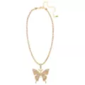 CZ Butterfly Double Chain Necklace at Spencer's