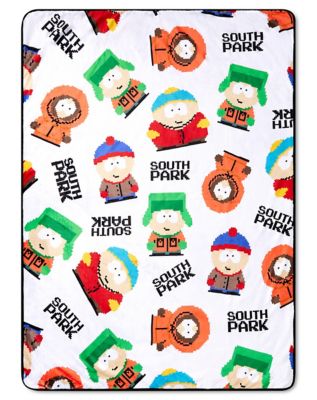 8 Bit Print Sherpa Fleece Blanket - South Park